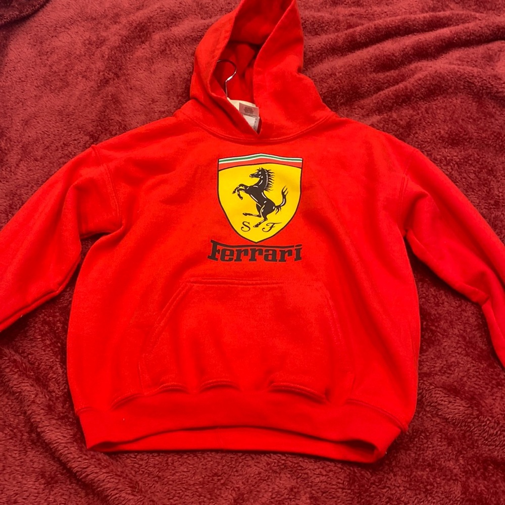 Ferrari sweatshirt size youth medium